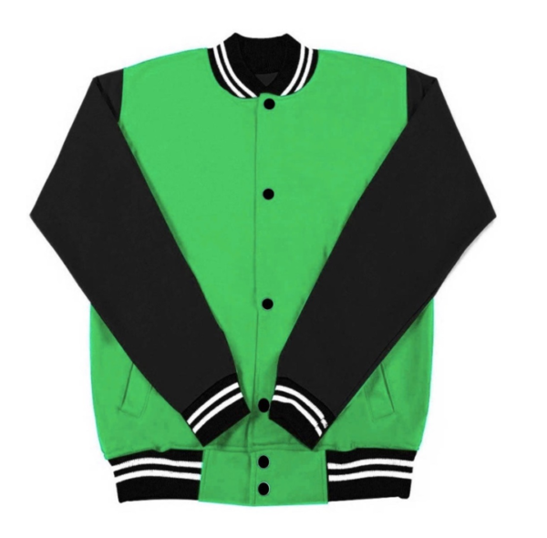 Chamarra Colegio Verde Limón con Negro